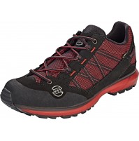 Hanwag Belorado II Tubetec GTX. Black/Red. Sporty Trail Shoe